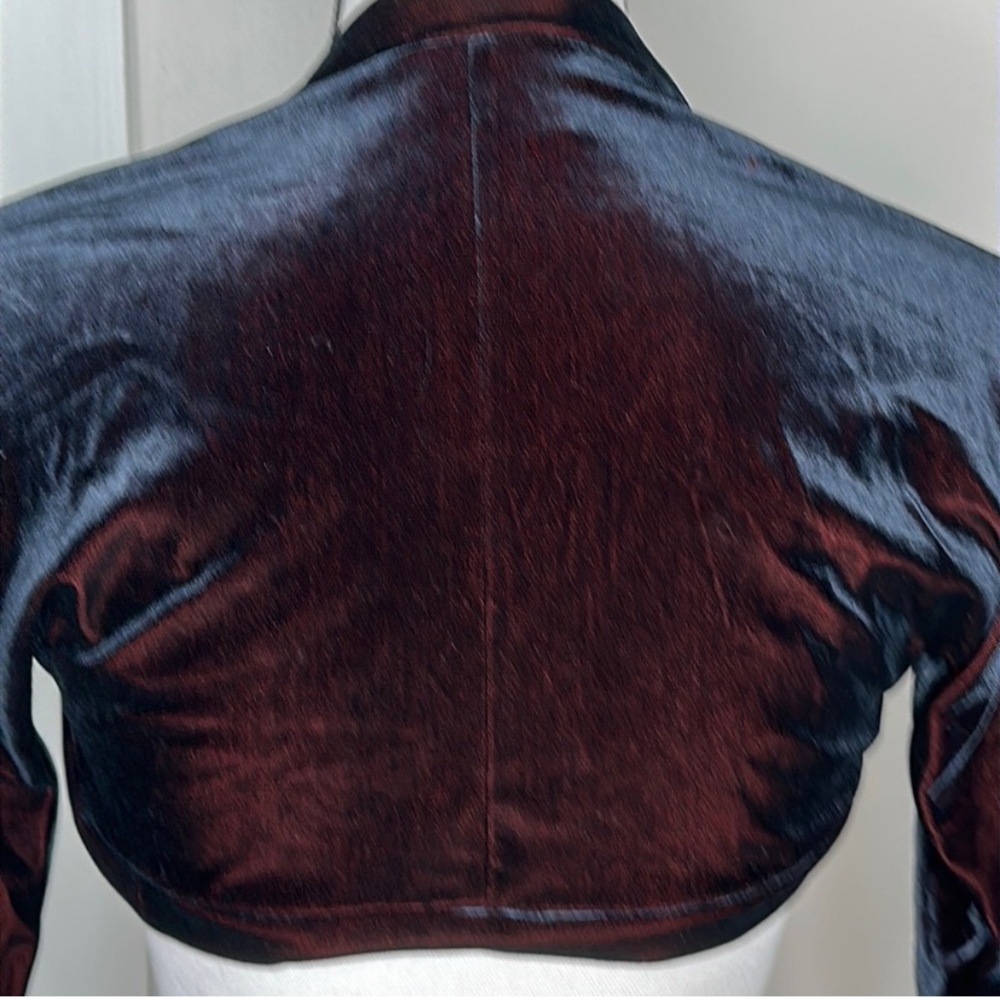Vintage Express Velvet Bolero Jacket - Picture 3 of 4